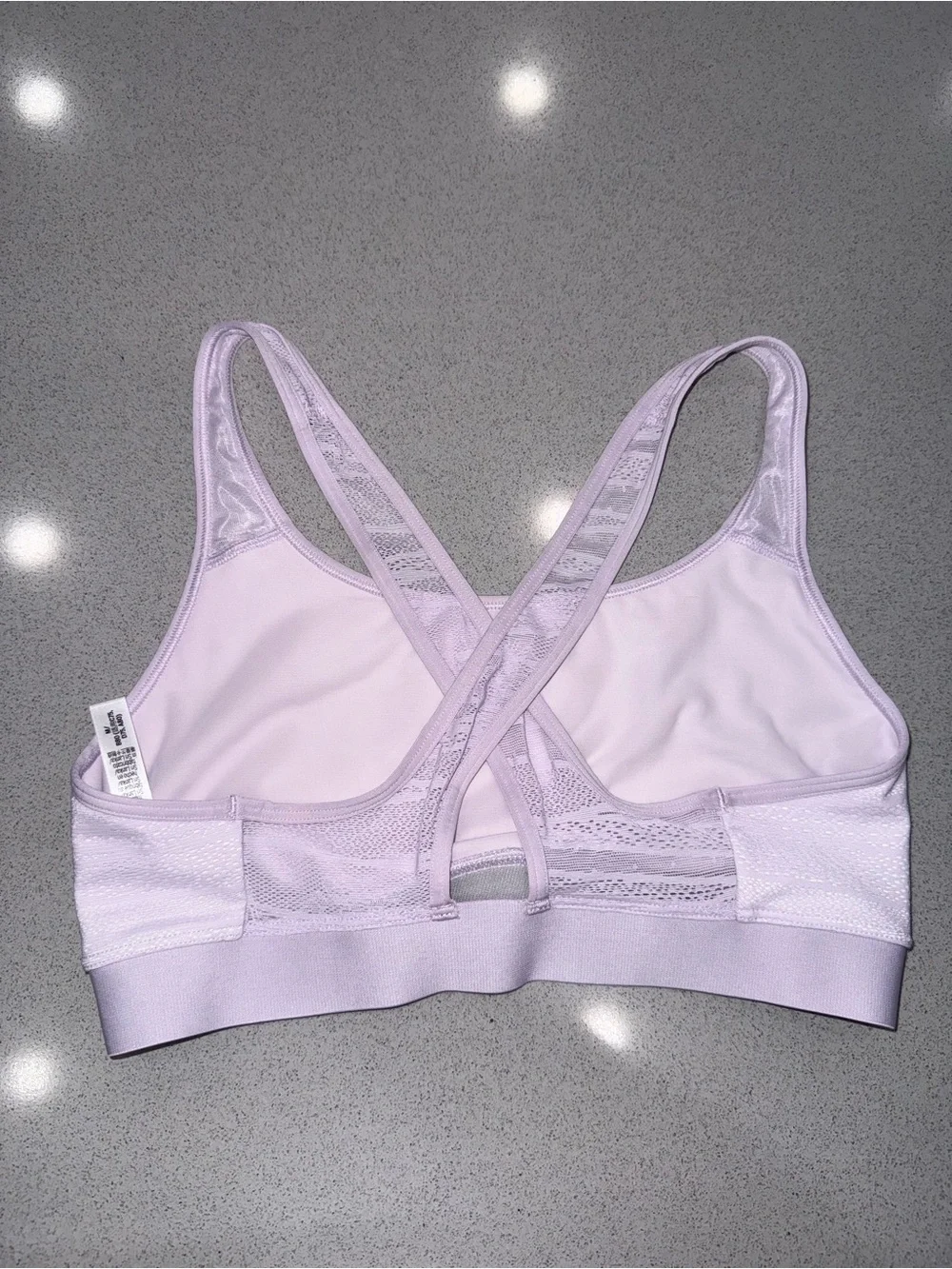 Victoria's Sport THE PLAYER Seamless Lightly Lined Sports Bra lilac- no pads- M